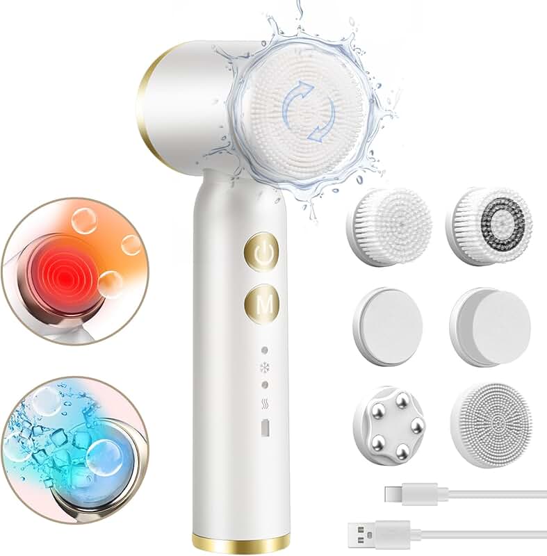 8-in-1 Rechargeable Waterproof Facial Cleansing Brush