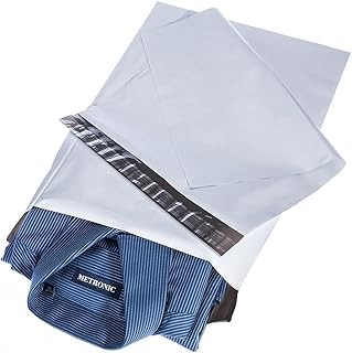 White Poly Mailers 14.5x19, 100 Pack, Self-Seal Shipping Envelopes