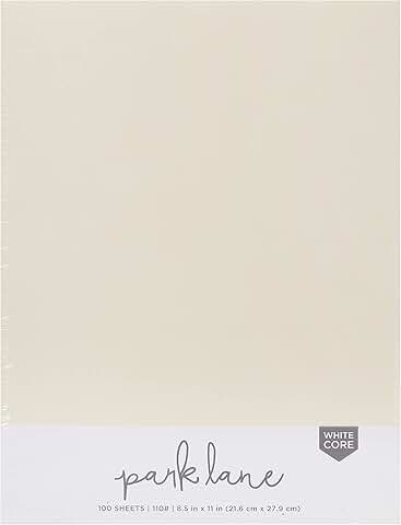 Yellow Ivory 8.5 x 11 Cardstock Pack, 100 Sheets
