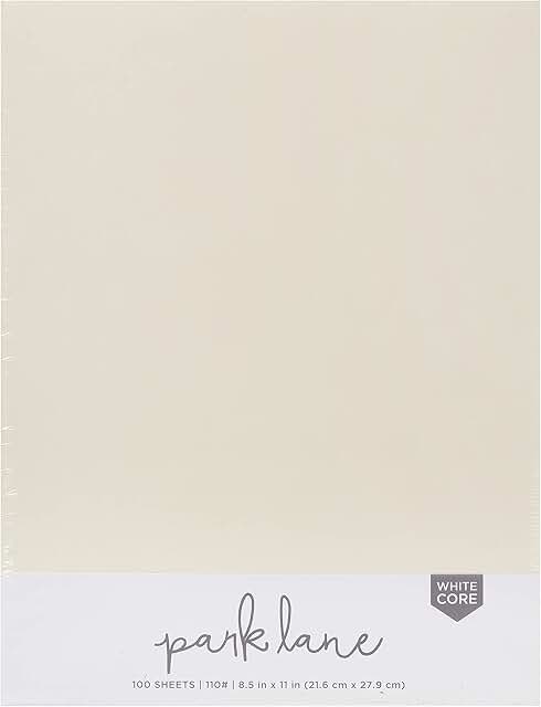 Yellow Ivory 8.5 x 11 Cardstock Pack, 100 Sheets