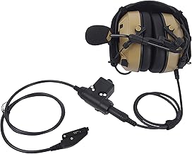 Noise Cancelling Military Airsoft Headphones with Boom Mic