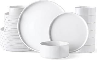 Ceramic Dinnerware Set for 8 with Plates and Bowls