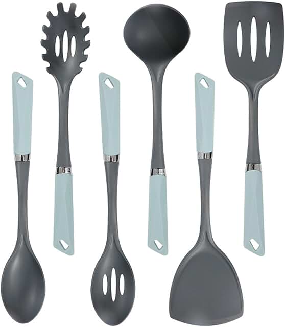 Six-Piece Food-Grade Silicone Kitchen Utensil Set
