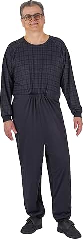 Long-Sleeved Dementia Clothing for Elderly Men