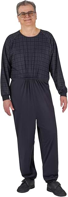 Long-Sleeved Dementia Clothing for Elderly Men