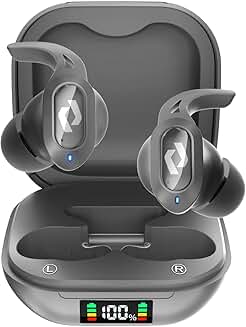 Wireless Bluetooth Earbuds with Charging Case and Microphone