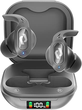 Wireless Bluetooth Earbuds with Charging Case and Microphone