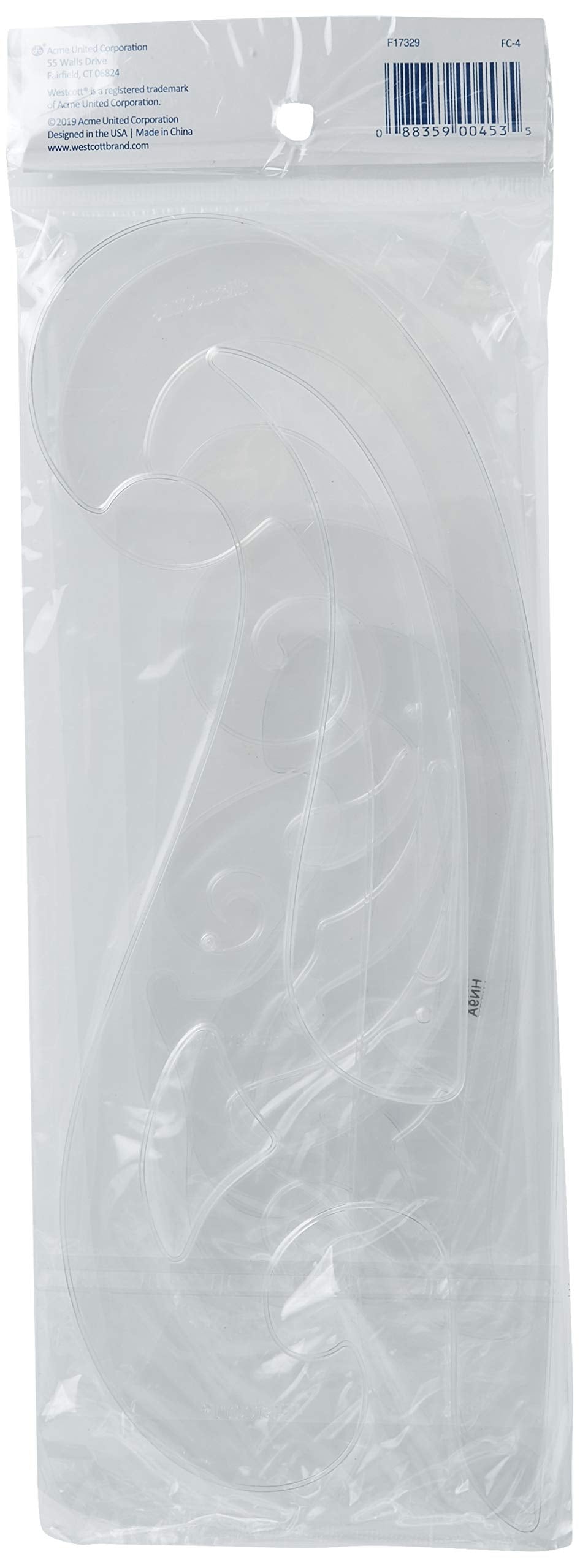 LetterCraft French Plastic Curve Set of 4