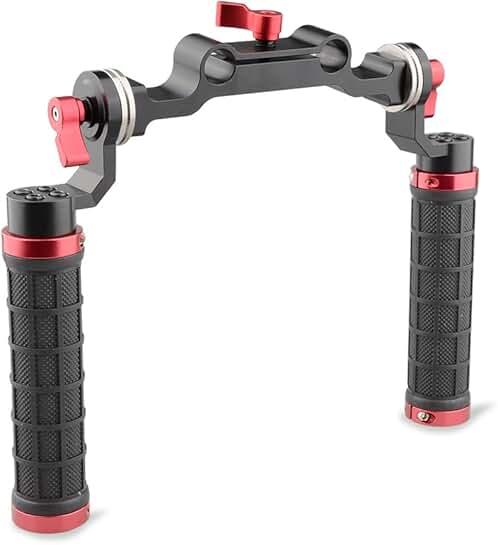 Rubber Handle Grip Shoulder Mount Rig for DSLR