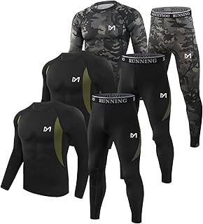 Men's Fleece-Lined Thermal Underwear Set for Cold Weather