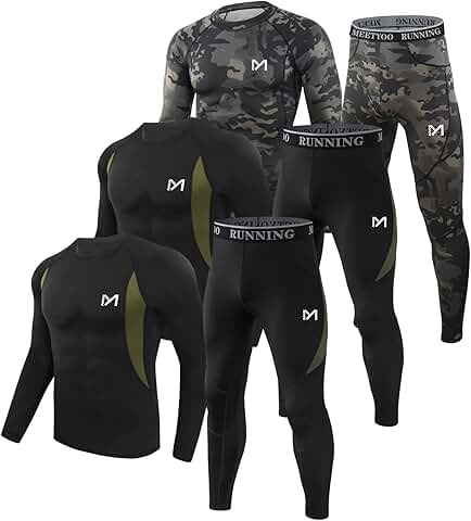 Men's Fleece-Lined Thermal Underwear Set for Cold Weather
