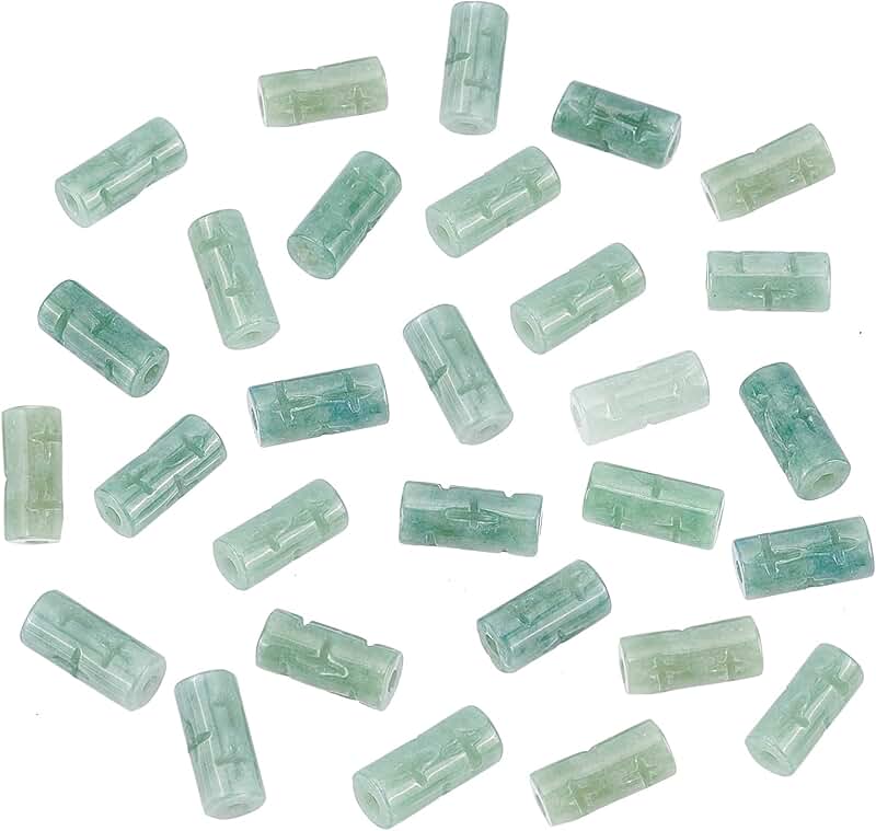 16 Natural Jadeite Beads for Jewelry Making