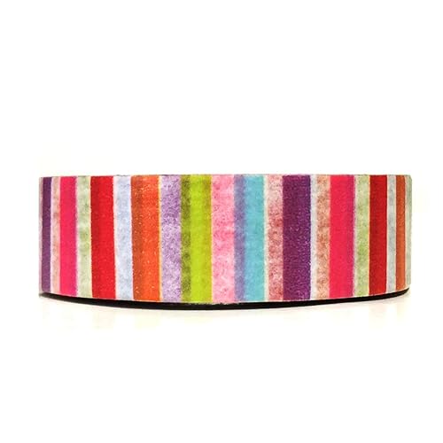 Colorful Rainbow Short Stripe Washi Tape
