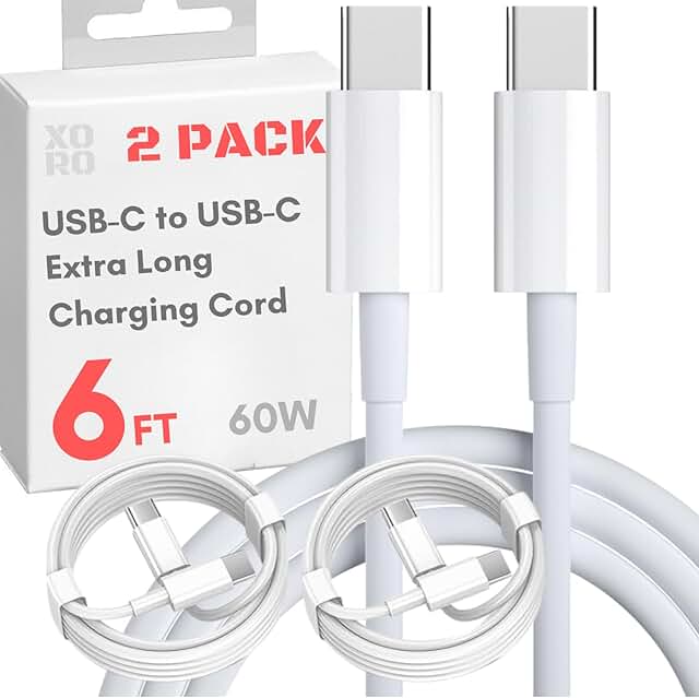 6ft USB C Charging Cable for iPhone, MacBook, iPad