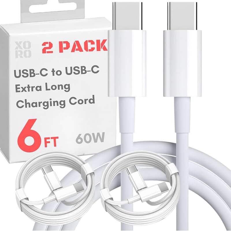 6ft USB C Charging Cable for iPhone, MacBook, iPad