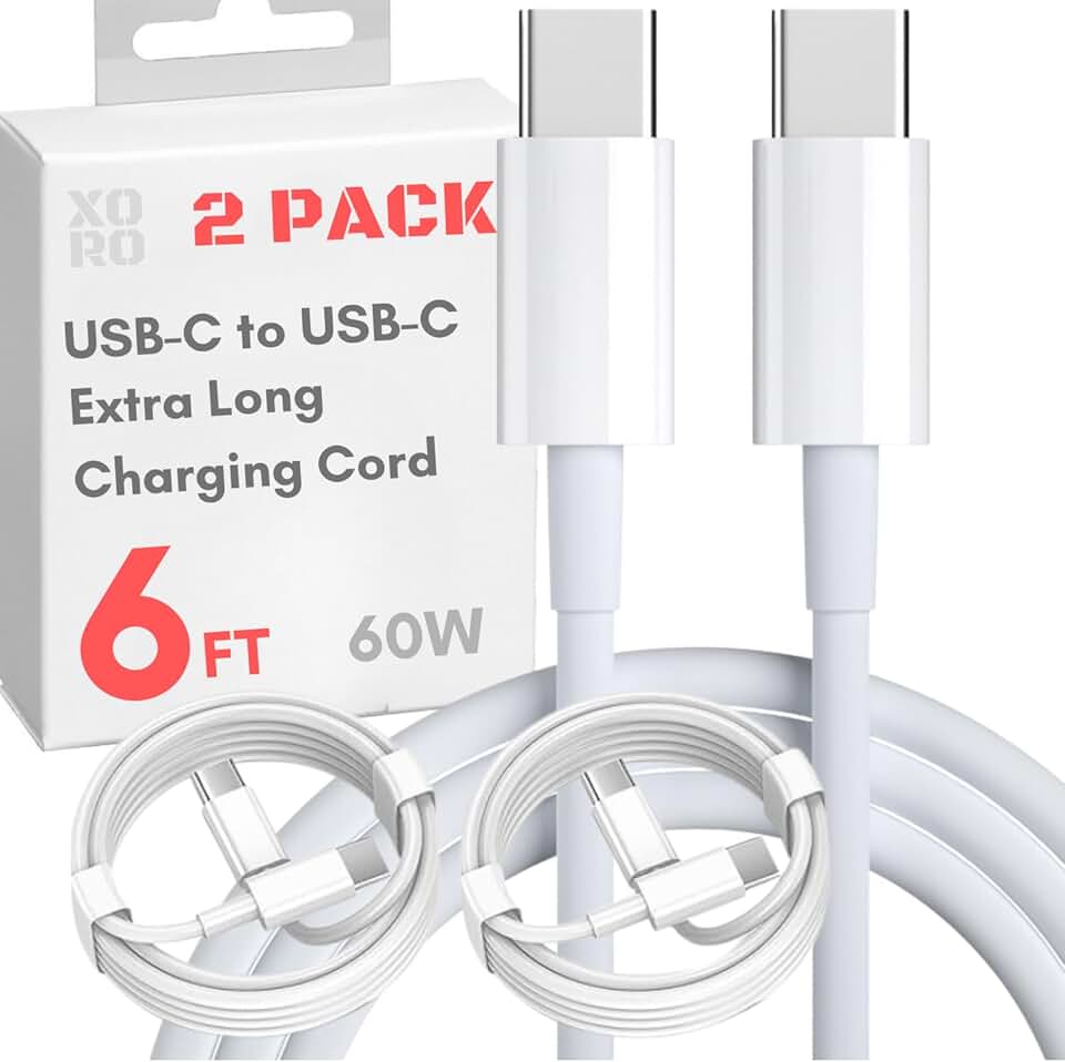 6ft USB C Charging Cable for iPhone, MacBook, iPad