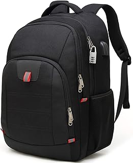 Large Water-Resistant Laptop Backpack with USB Port