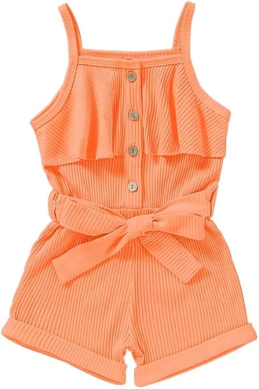Summer Sleeveless Toddler Girl Romper 1-5T