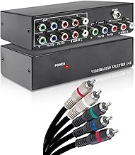 5 RCA Cables with Video Splitter, 6 Feet