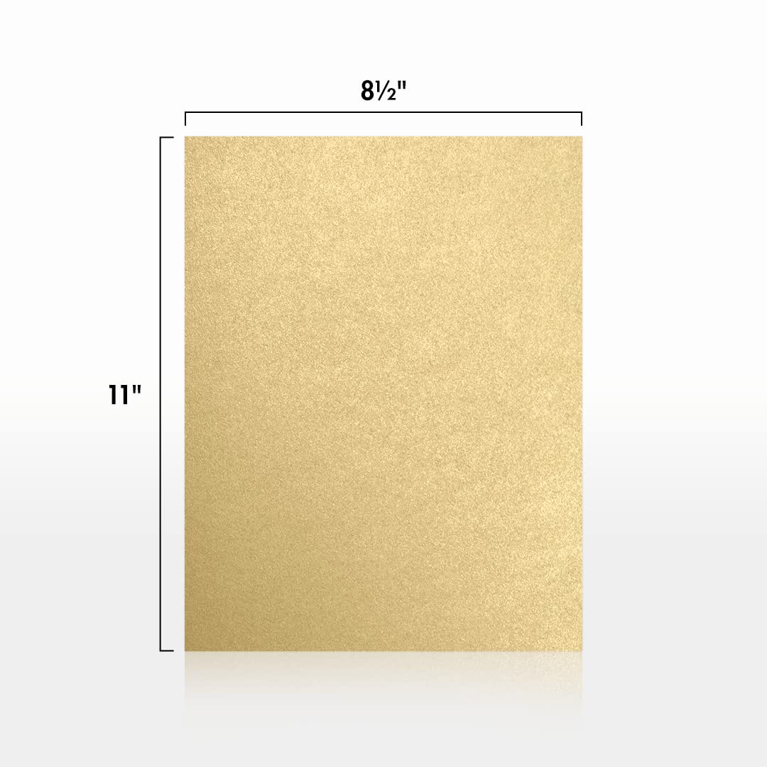 Blonde Metallic Letter Paper, 8.5 x 11, 80lb, 50 sheets