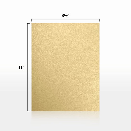 Blonde Metallic Letter Paper, 8.5 x 11, 80lb, 50 sheets