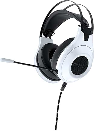 Gaming headset with mic, 50mm drivers, adjustable headband