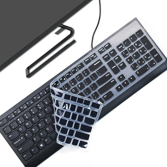 Black silicone keyboard cover for wireless keyboard