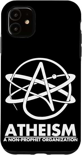 Funny atheist sign logo phone case