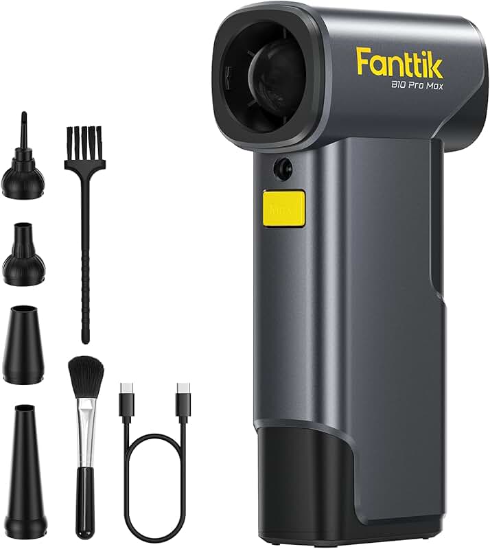 Electric Air Duster with 6 Gears and Rechargeable Battery