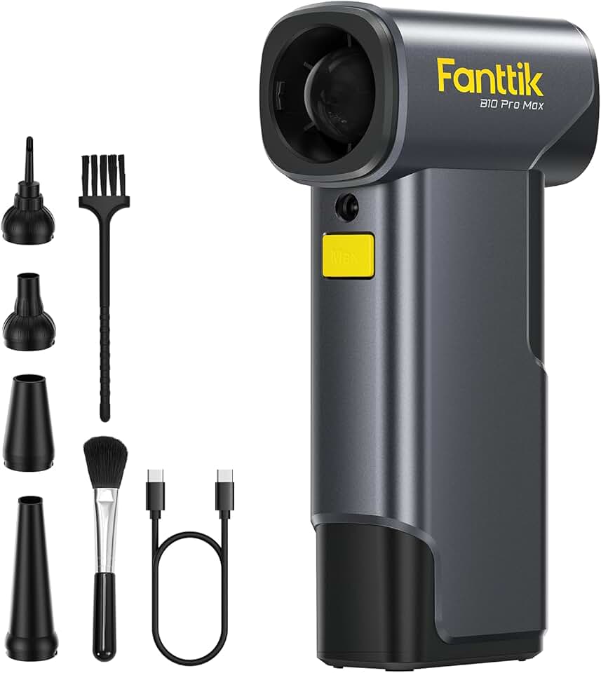 Electric Air Duster with 6 Gears and Rechargeable Battery