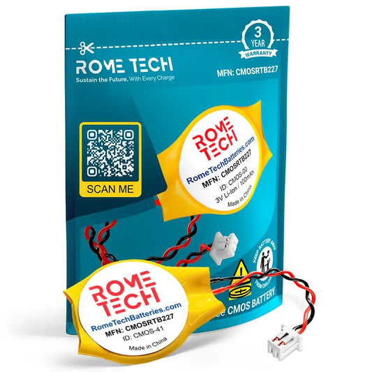 3V RTC CMOS BIOS Battery with Cable for Laptops