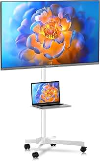 Height Adjustable Mobile TV Cart for 21-60 Inch Screens