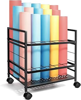 Wheeled Blueprint Storage Rack with 20 Slots