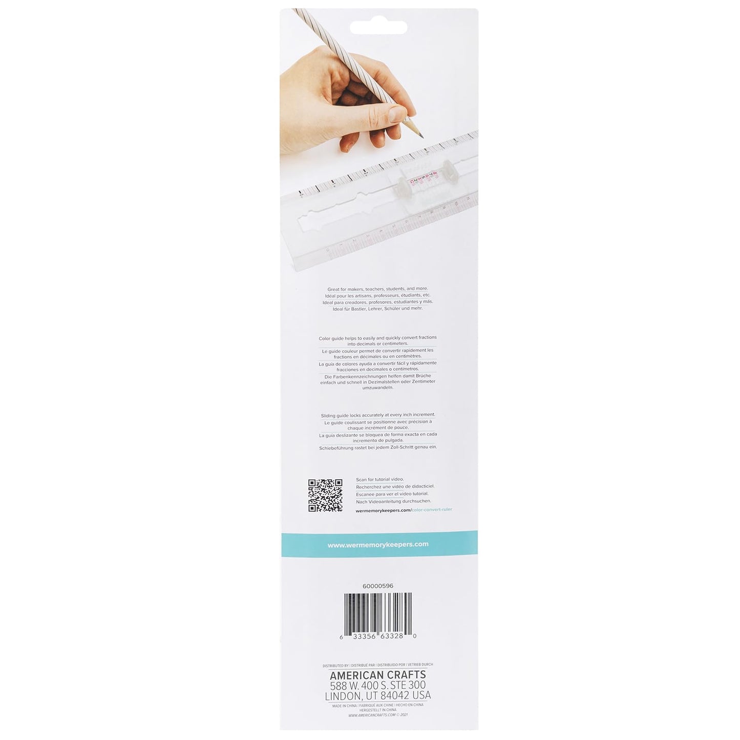 Colorful 12x12 Inch Straight Edge Ruler Set
