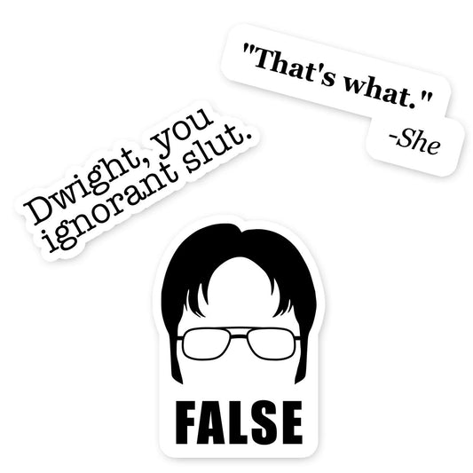 Funny Office Sticker Pack for Laptop, Phone, Tablet