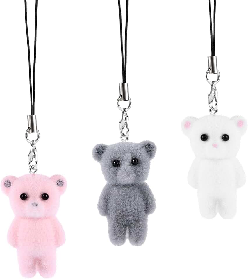 Cute Kawaii Bear Phone Charms and Accessories