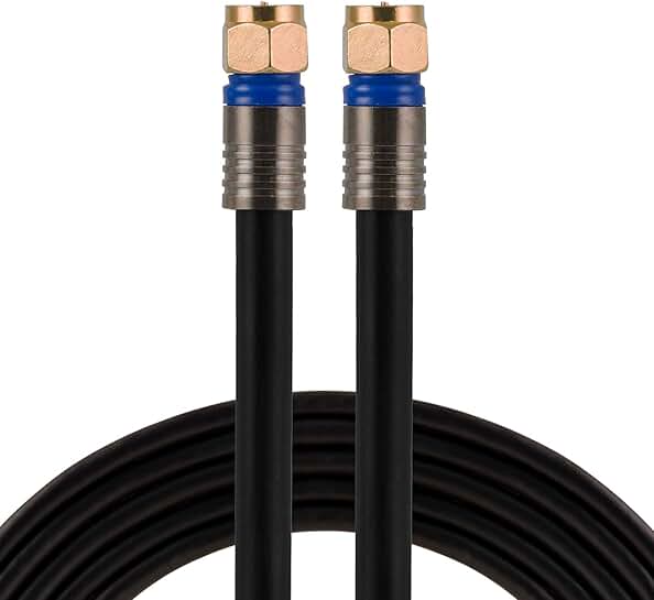 100 ft. Quad Shielded Coaxial Cable for TV and Satellite