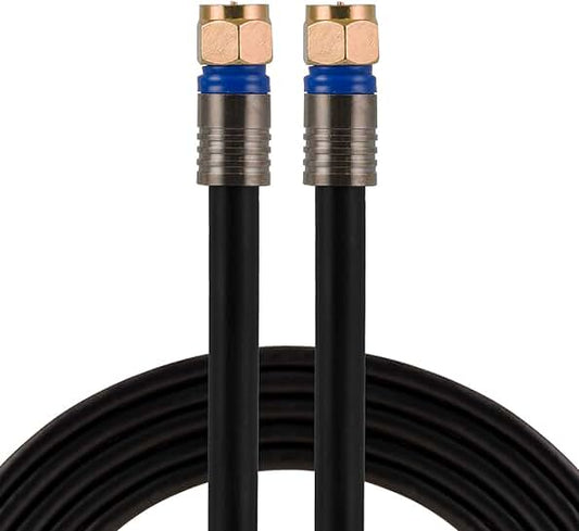 100 ft. Quad Shielded Coaxial Cable for TV and Satellite