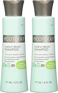 Eco-Friendly Makeup Brush Cleaning Shampoo, 6 oz, Pack of 2