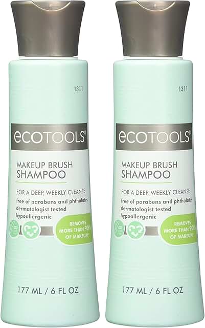 Eco-Friendly Makeup Brush Cleaning Shampoo, 6 oz, Pack of 2