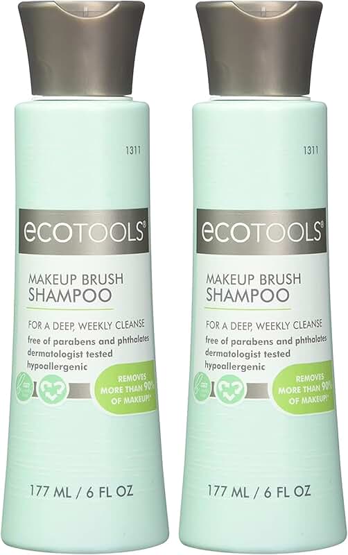 Eco-Friendly Makeup Brush Cleaning Shampoo, 6 oz, Pack of 2