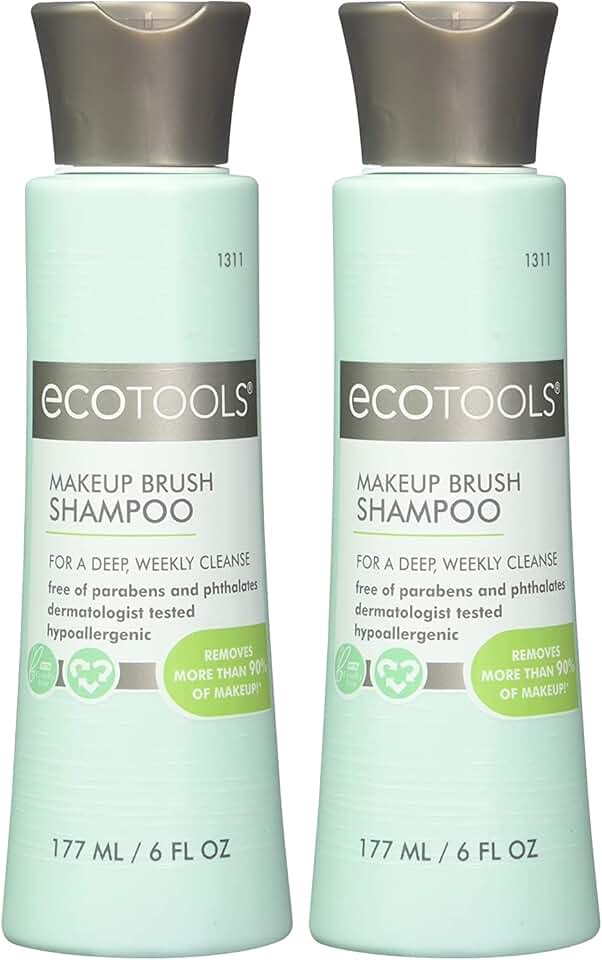 Eco-Friendly Makeup Brush Cleaning Shampoo, 6 oz, Pack of 2