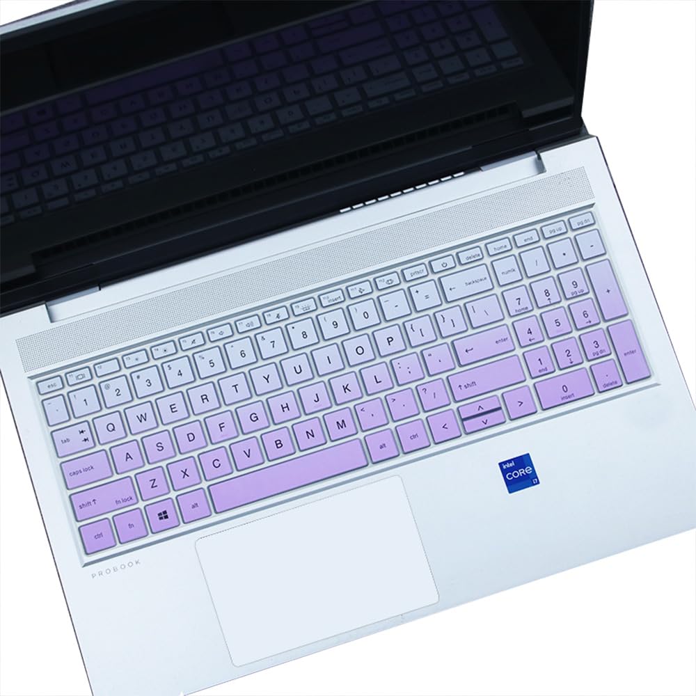Purple Ombre Silicone Keyboard Cover for 15.6" Laptop