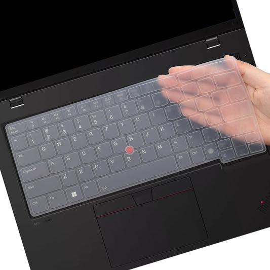 Clear silicone keyboard cover for 14-inch laptops