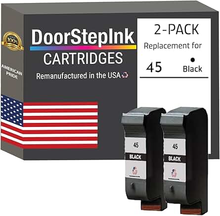 Remanufactured Black Ink Cartridge 2-Pack for HP Printers