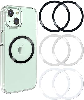 Set of 6 Metal Rings for Wireless Charging Conversion