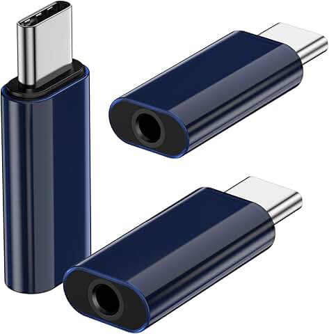 USB-C to 3.5mm Audio Headphone Adapter, 3 Pack