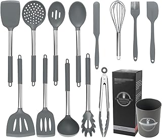 14-Piece Silicone Cooking Utensils Set with Holder