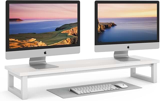 Dual Monitor Stand Riser for Two Monitors