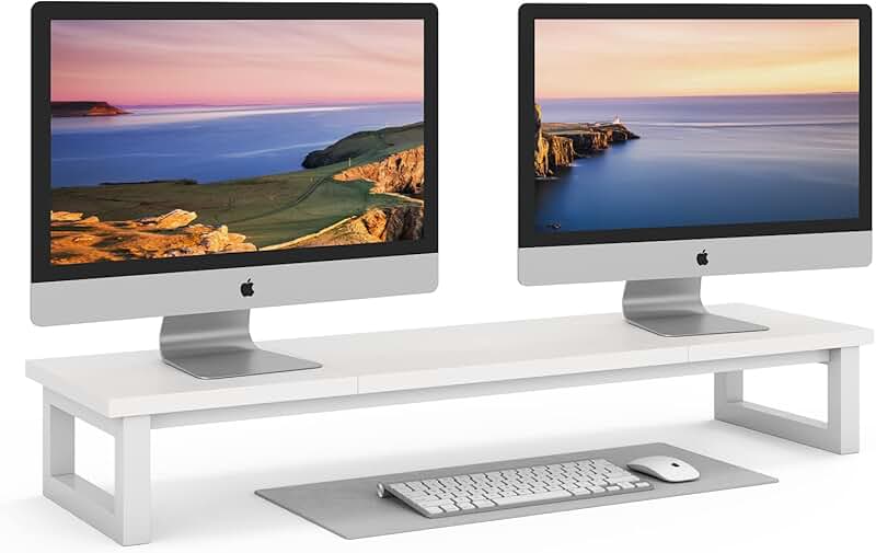 Dual Monitor Stand Riser for Two Monitors